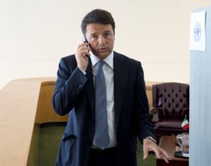 Il presidente del Consiglio, Matteo Renzi. 