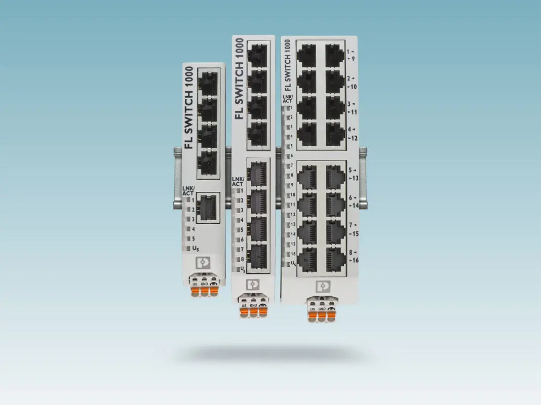 La serie Fl Switch di Phoenix Contact è concepita per l'integrazione all'interno di sistemi di automazione industriale