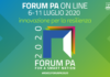 ForumPa si svolgerà dal 6 all’11 luglio, e si articolerà in più di 100 eventi virtuali.