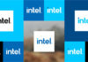 Il nuovo logo di Intel.